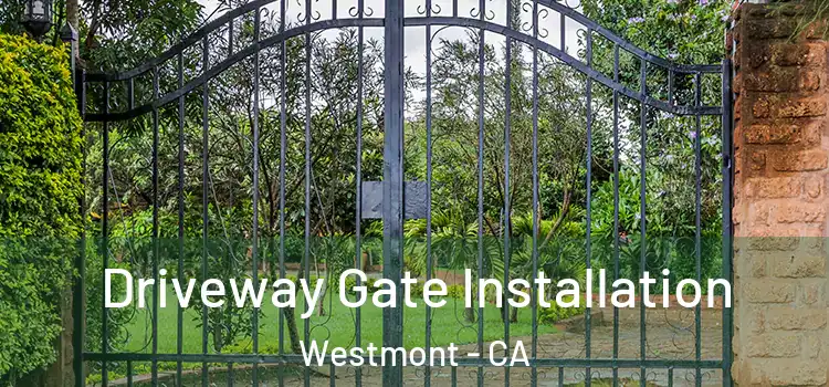 Driveway Gate Installation Westmont - CA
