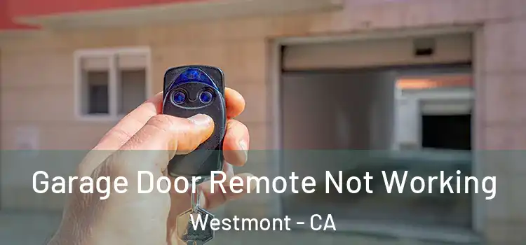  Garage Door Remote Not Working Westmont - CA